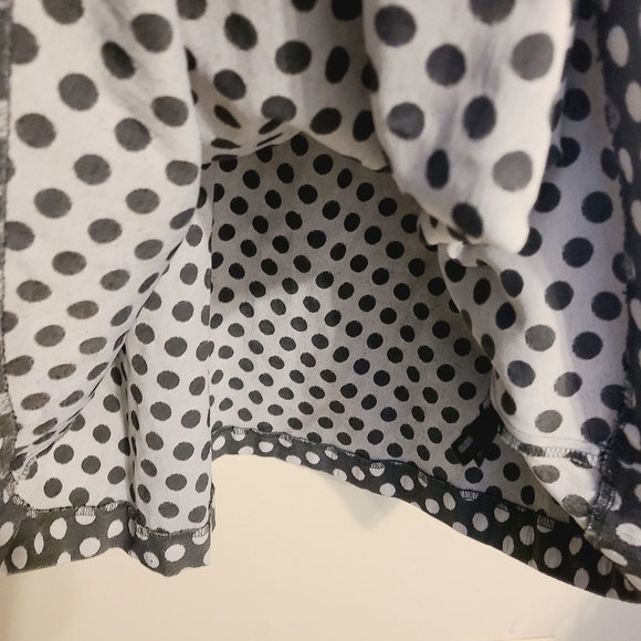 The Limited | Women's Sleeveless Gray and White Polka Dot Mini Dress (Size 6) - Picture 9 of 14